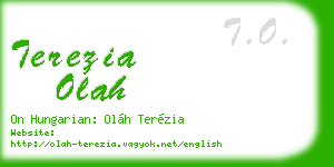 terezia olah business card
